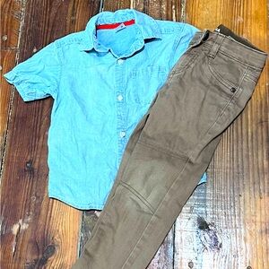 Button up shirt and pants
